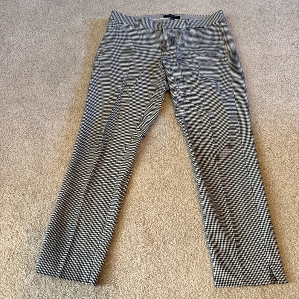 Banana Republic Sloan Houndstooth Petite Ankle Work Pant